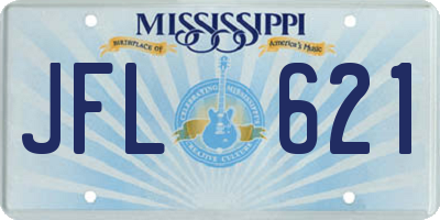 MS license plate JFL621