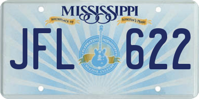 MS license plate JFL622