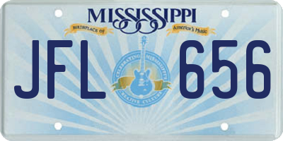 MS license plate JFL656