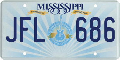 MS license plate JFL686