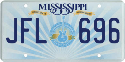 MS license plate JFL696