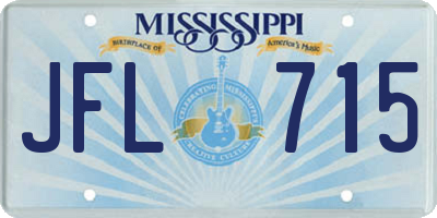 MS license plate JFL715