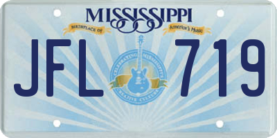 MS license plate JFL719
