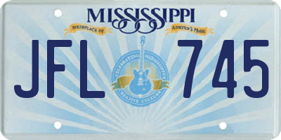 MS license plate JFL745