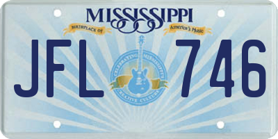 MS license plate JFL746