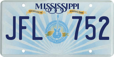 MS license plate JFL752