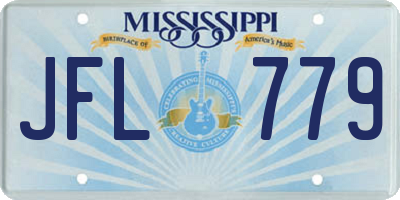 MS license plate JFL779