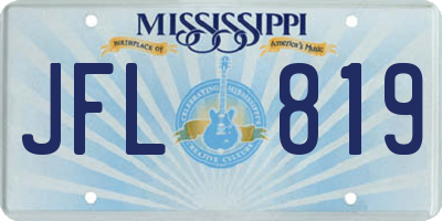 MS license plate JFL819