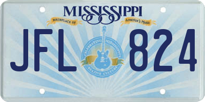 MS license plate JFL824