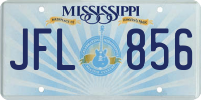 MS license plate JFL856