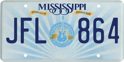MS license plate JFL864