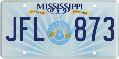 MS license plate JFL873