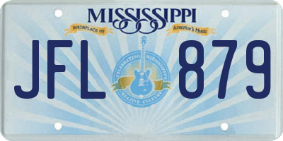 MS license plate JFL879
