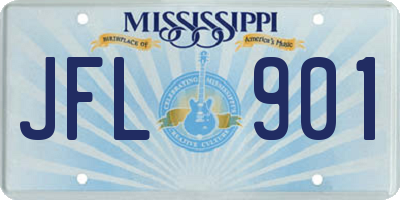 MS license plate JFL901