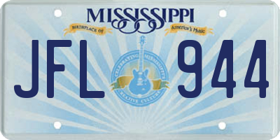 MS license plate JFL944