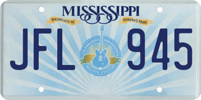 MS license plate JFL945