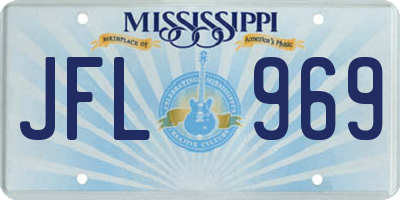 MS license plate JFL969