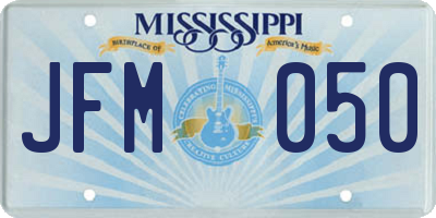 MS license plate JFM050