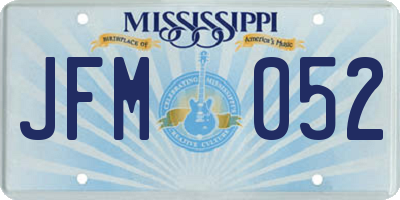 MS license plate JFM052