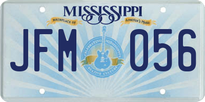 MS license plate JFM056