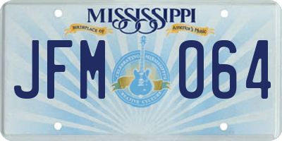MS license plate JFM064