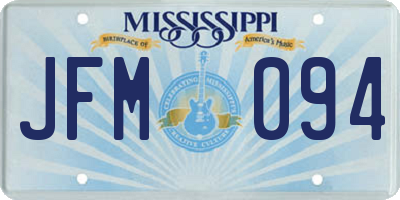 MS license plate JFM094
