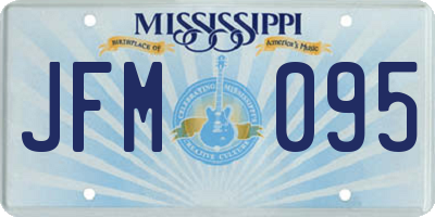 MS license plate JFM095