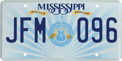 MS license plate JFM096