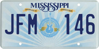 MS license plate JFM146