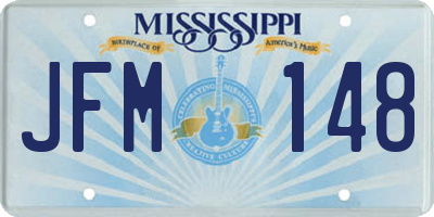 MS license plate JFM148