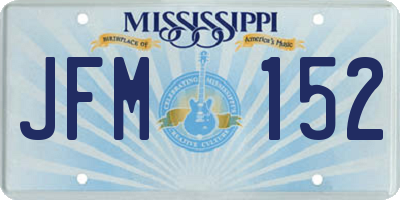 MS license plate JFM152