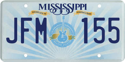 MS license plate JFM155