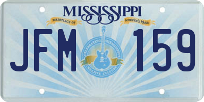 MS license plate JFM159