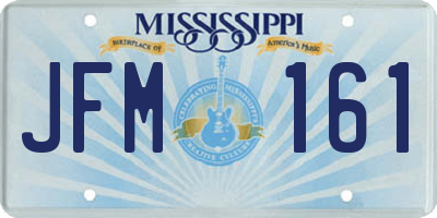 MS license plate JFM161
