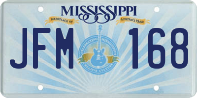 MS license plate JFM168