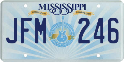 MS license plate JFM246