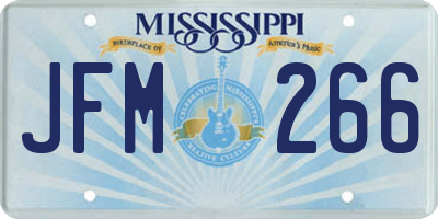 MS license plate JFM266
