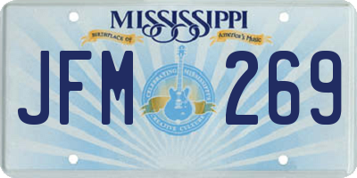 MS license plate JFM269