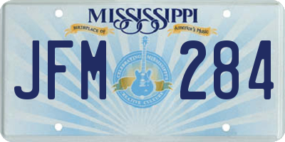 MS license plate JFM284