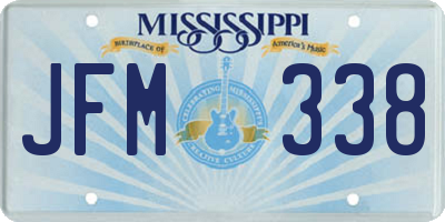 MS license plate JFM338