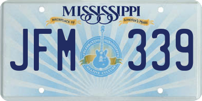 MS license plate JFM339