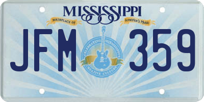 MS license plate JFM359