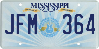 MS license plate JFM364