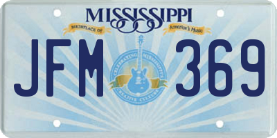 MS license plate JFM369