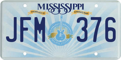MS license plate JFM376