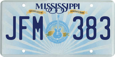 MS license plate JFM383