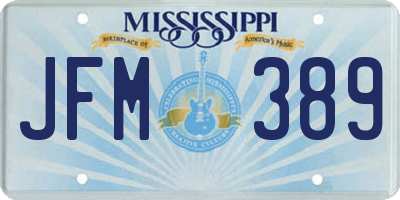 MS license plate JFM389