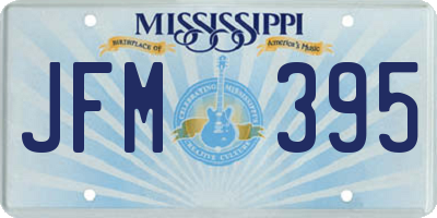 MS license plate JFM395