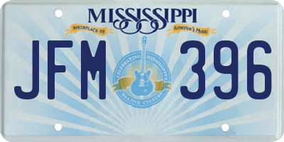 MS license plate JFM396
