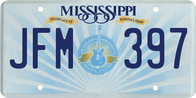 MS license plate JFM397